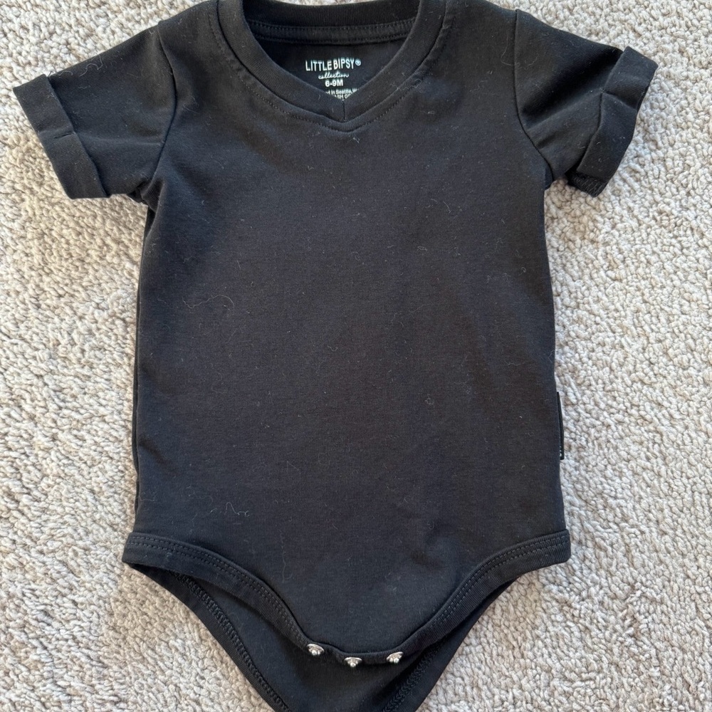 Little Bipsy Classic Black Bodysuit